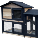 Clapier en bois FSC avec toit bitumé - Shelty Pet