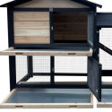 Clapier en bois FSC avec toit bitumé - Shelty Pet