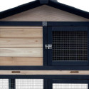 Clapier en bois FSC avec toit bitumé - Shelty Pet