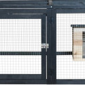 Enclos tortue d'extérieur en bois - L120xP110xH50cm - avec habitat - Shelty Pet