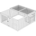 Enclos tortue d'extérieur en bois - L120xP110xH50cm - avec habitat - Shelty Pet