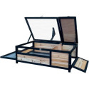 Enclos tortue d'intérieur ou d'extérieur en bois - L97xP57xH33cm - Shelty Pet