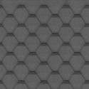 Shingles hexagonaux noirs pour toiture abri de jardin - Paquet de 3m² Timbela - Noir