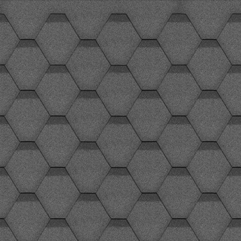 Shingles hexagonal noir - paquets de 3m² - Timbela