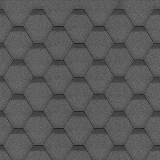 Shingles hexagonal noir - paquets de 3m² - Timbela