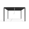 Pergola bioclimatique autoportante en aluminium 8610C anthracite 3x4m - X-METAL