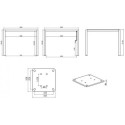 Pergola bioclimatique autoportante en aluminium anthracite 3x3m - X-METAL