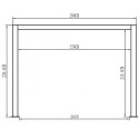 Pergola bioclimatique autoportante en aluminium anthracite 4x3m - X-METAL