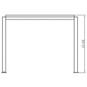 Pergola bioclimatique autoportante en aluminium anthracite 4x3m - X-METAL