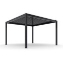 Pergola bioclimatique DELUXE en aluminium 4x4m - X-METAL