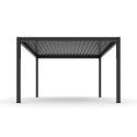 Pergola bioclimatique DELUXE en aluminium 4x4m - X-METAL