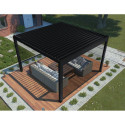 Pergola bioclimatique DELUXE en aluminium 4x4m - X-METAL