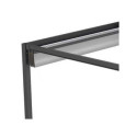 Pergola autoportante à toile rétractable motorisée en aluminium anthracite 3x3m - X-METAL