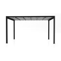 Pergola autoportante à toile rétractable motorisée en aluminium anthracite 3x4m - X-METAL