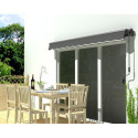 Store banne électrique 350x250cm EASY toile polyester grise - X-METAL	