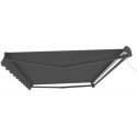Store banne électrique 350x250cm EASY toile polyester grise - X-METAL	