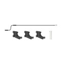 Store banne motorisé 400x300cm LUXO toile polyester grise - X-METAL