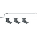 Store banne motorisé 400x300cm LUXO toile polyester grise - X-METAL