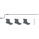 Store banne motorisé 500x300cm LUXO toile polyester grise - X-METAL