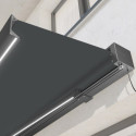 Store banne motorisé 450x300cm LEDY anthracite toile polyester anthracite - X-METAL