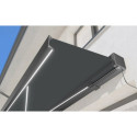 Store banne motorisé 500x300cm LEDY anthracite toile polyester anthracite - X-METAL