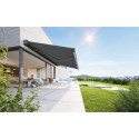 Store banne motorisé 500x300cm LEDY anthracite toile polyester anthracite - X-METAL