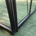 Serre de jardin 20,05m² ROYALE en aluminium laqué noir et verre trempé 4mm - Green Protect