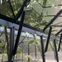 Serre de jardin 20,05m² ROYALE en aluminium laqué noir et verre trempé 4mm - Green Protect