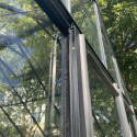Serre de jardin 20,05m² ROYALE en aluminium laqué noir et verre trempé 4mm - Green Protect