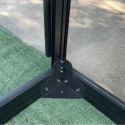 Serre de jardin 20,05m² ROYALE en aluminium laqué noir et verre trempé 4mm - Green Protect