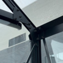 Serre de jardin 20,05m² ROYALE en aluminium laqué noir et verre trempé 4mm - Green Protect