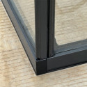 Serre de jardin 20,05m² ROYALE en aluminium laqué noir et verre trempé 4mm - Green Protect