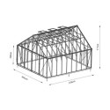 Serre de jardin 27,07m² ROYALE en aluminium laqué noir et verre trempé 4mm - Green Protect