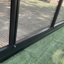 Serre de jardin 27,07m² ROYALE en aluminium laqué noir et verre trempé 4mm - Green Protect