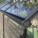 Serre de jardin 27,07m² ROYALE en aluminium laqué noir et verre trempé 4mm - Green Protect