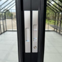 Serre de jardin 27,07m² ROYALE en aluminium laqué noir et verre trempé 4mm - Green Protect