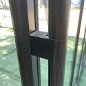 Serre de jardin 27,07m² ROYALE en aluminium laqué noir et verre trempé 4mm - Green Protect
