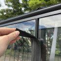Serre de jardin 27,07m² ROYALE en aluminium laqué noir et verre trempé 4mm - Green Protect