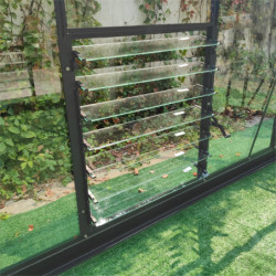 Louvre de ventilation laquée anthracite pour serres Prima parois 145cm - Green Protect