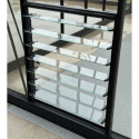 Louvre de ventilation laquée anthracite pour serres Royale largeur 366cm - Green Protect