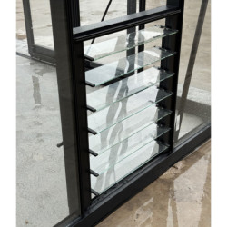 Louvre de ventilation laquée anthracite pour serres Royale largeur 495cm - Green Protect