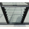 Louvre de ventilation laquée anthracite pour serres Royale largeur 495cm - Green Protect