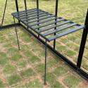 Etagère large en aluminium sur pieds et rabattable 120x52,5x79cm - Green Protect