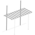 Etagère large en aluminium sur pieds et rabattable 120x52,5x79cm - Green Protect