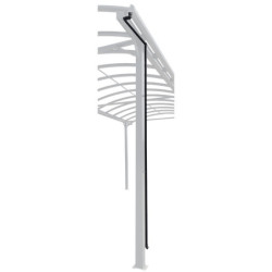 Descentes de gouttières anthracites pour carports camping car - set de 2 - X-METAL