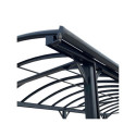 Descentes de gouttières anthracites pour carports camping car - set de 2 - X-METAL