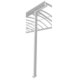 Descentes de gouttières blanches pour carports camping car - set de 2 - X-METAL