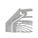 Descentes de gouttières blanches pour carports camping car - set de 2 - X-METAL
