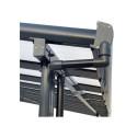 Descentes de gouttières anthracite pour toit de terrasse de profondeur 4m - set de 2- X-METAL
