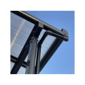 Descentes de gouttières anthracite pour toit de terrasse de profondeur 4m - set de 2- X-METAL